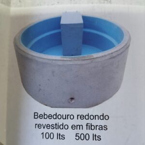 BEBEDOURO REDONDO 1,60X0,60 1000LTS PINTADO COM EPOXI