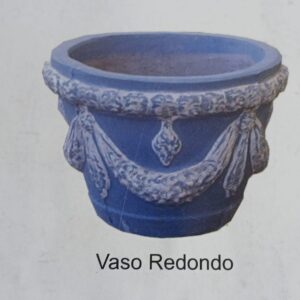 Vaso P/Flor C/Desenho Cacho Uva